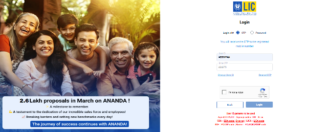 lic ananda registration